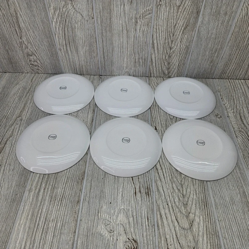 Centura by Corning Corelle White Coupe Discontinued Saucer Set of 6 Vintage MCM